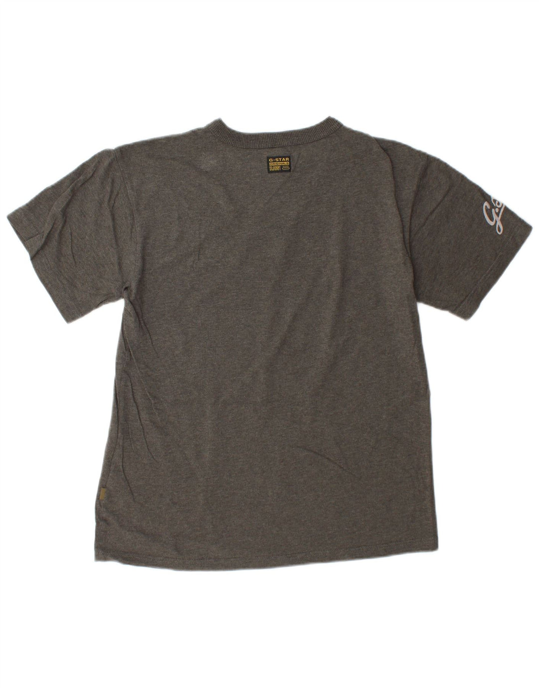 G-Star Raw T-Shirt Graphique Homme Grand Gris Coton