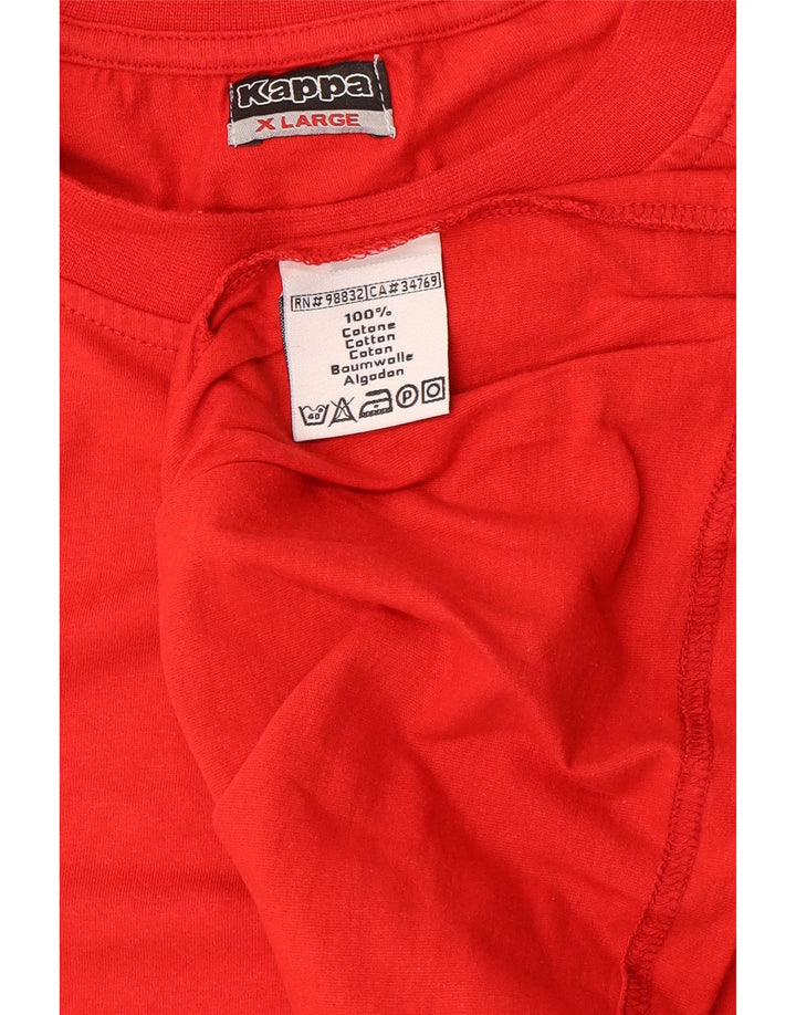 KAPPA T-Shirt Homme Top XL Rouge Coton