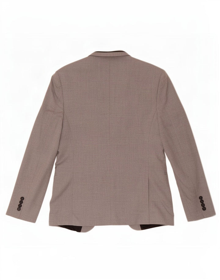 Zara Mens 1 Button Blazer Jacket EU 48 Medium Grey