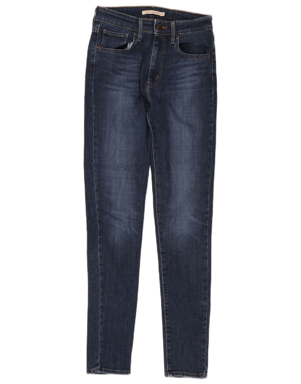 Levi's Jean Skinny Taille Haute 721 Femme W27 L30 Bleu Marine Coton