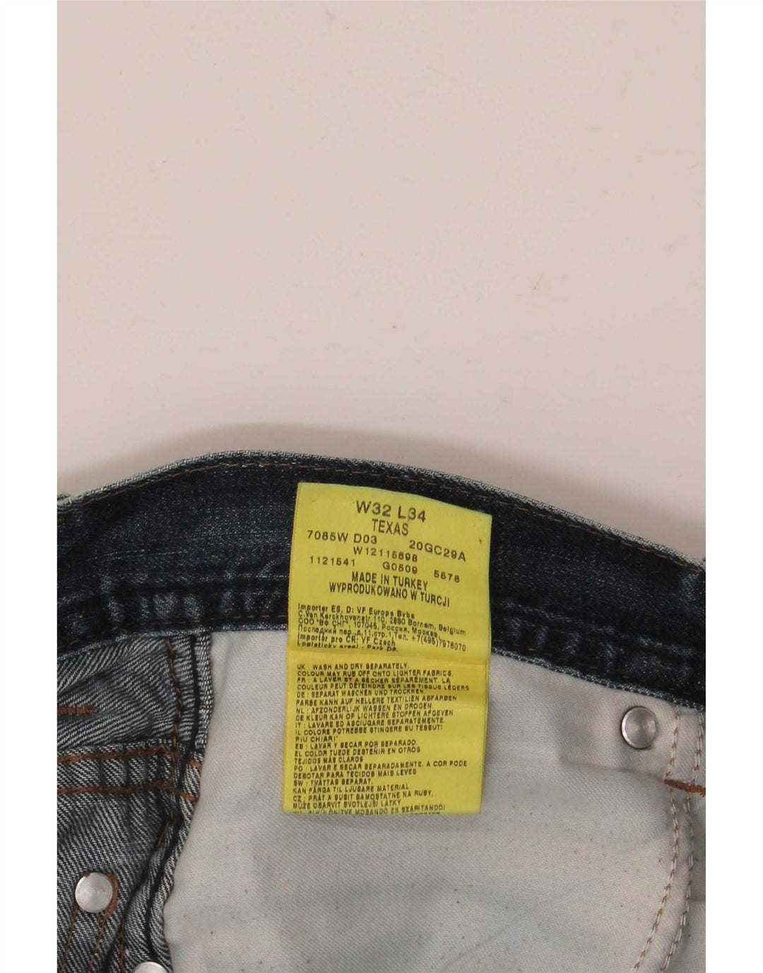 Wrangler Jean Droit Texas Homme W32 L32 Bleu