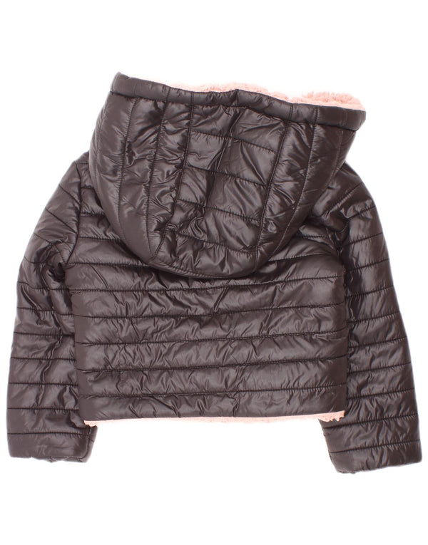 Michael Kors Veste matelassée Sherpa à capuche pour bébé fille 18-24 mois Noir