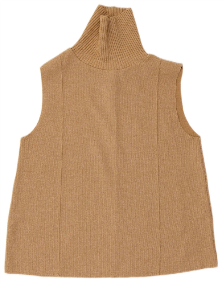 Zara Femme Débardeur UK 12 Coton Beige Moyen