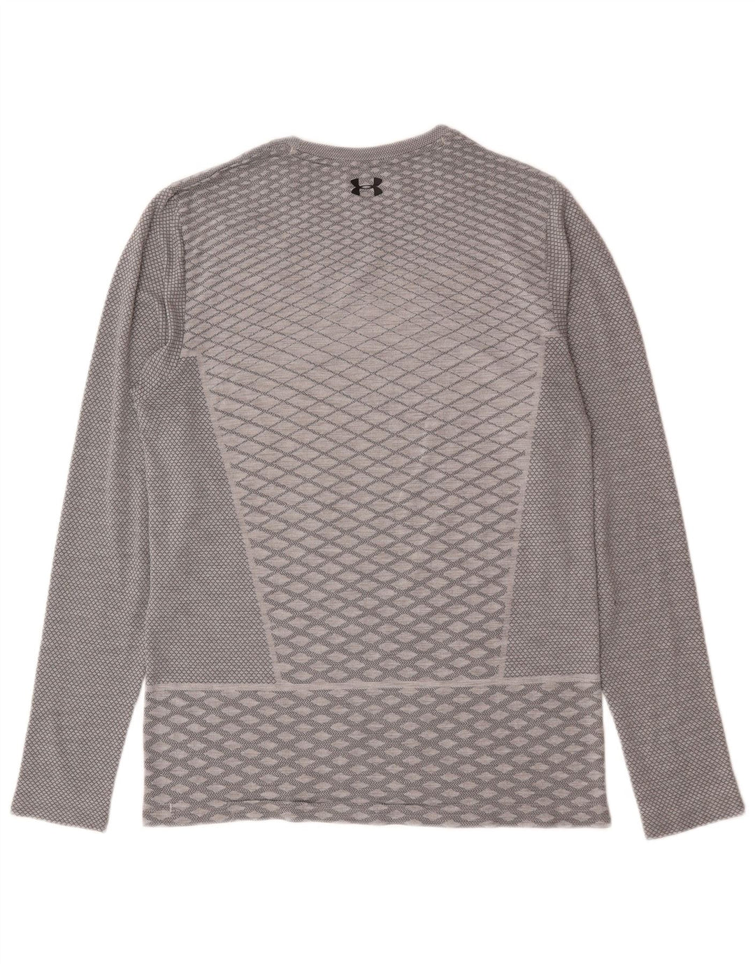 Under Armour Haut à Manches Longues Heat Gear Homme Gris Moyen Géométrique