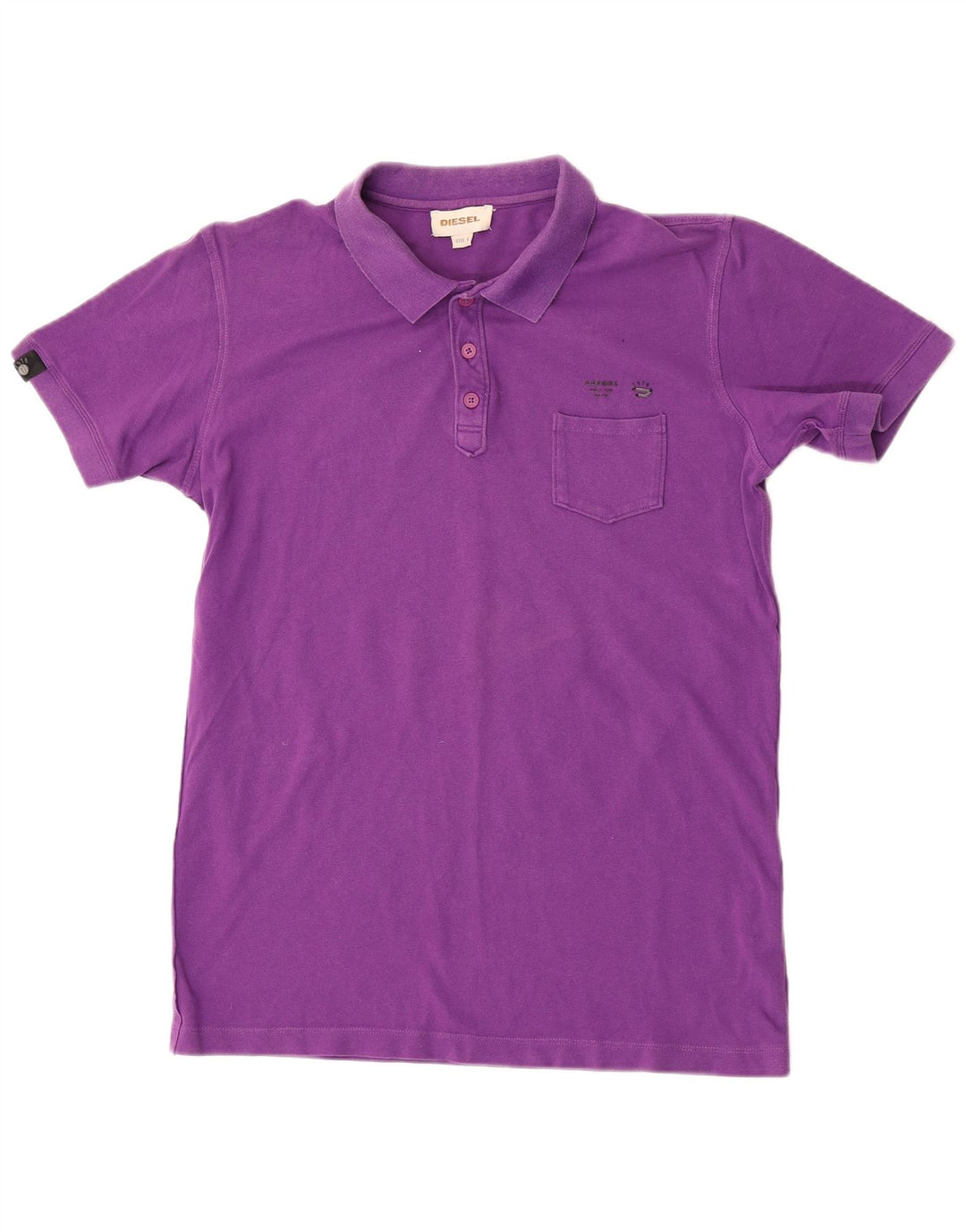 Diesel Polo Homme Large Violet Coton