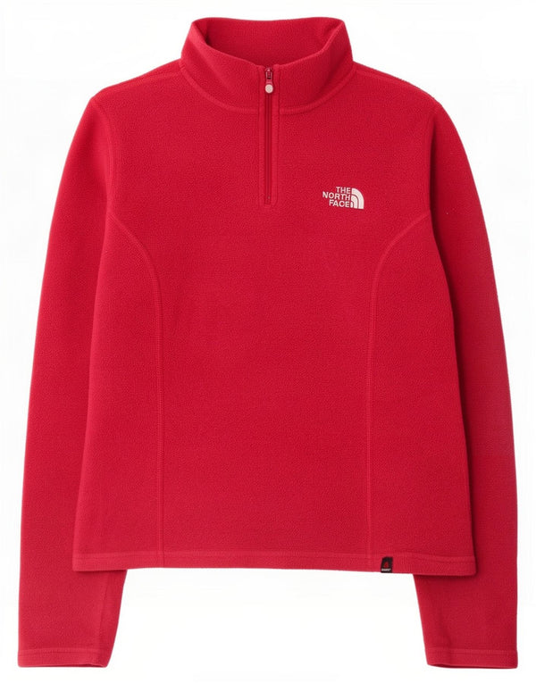 The North Face Pull polaire surdimensionné à col zippé pour femme UK 6 XS Rouge