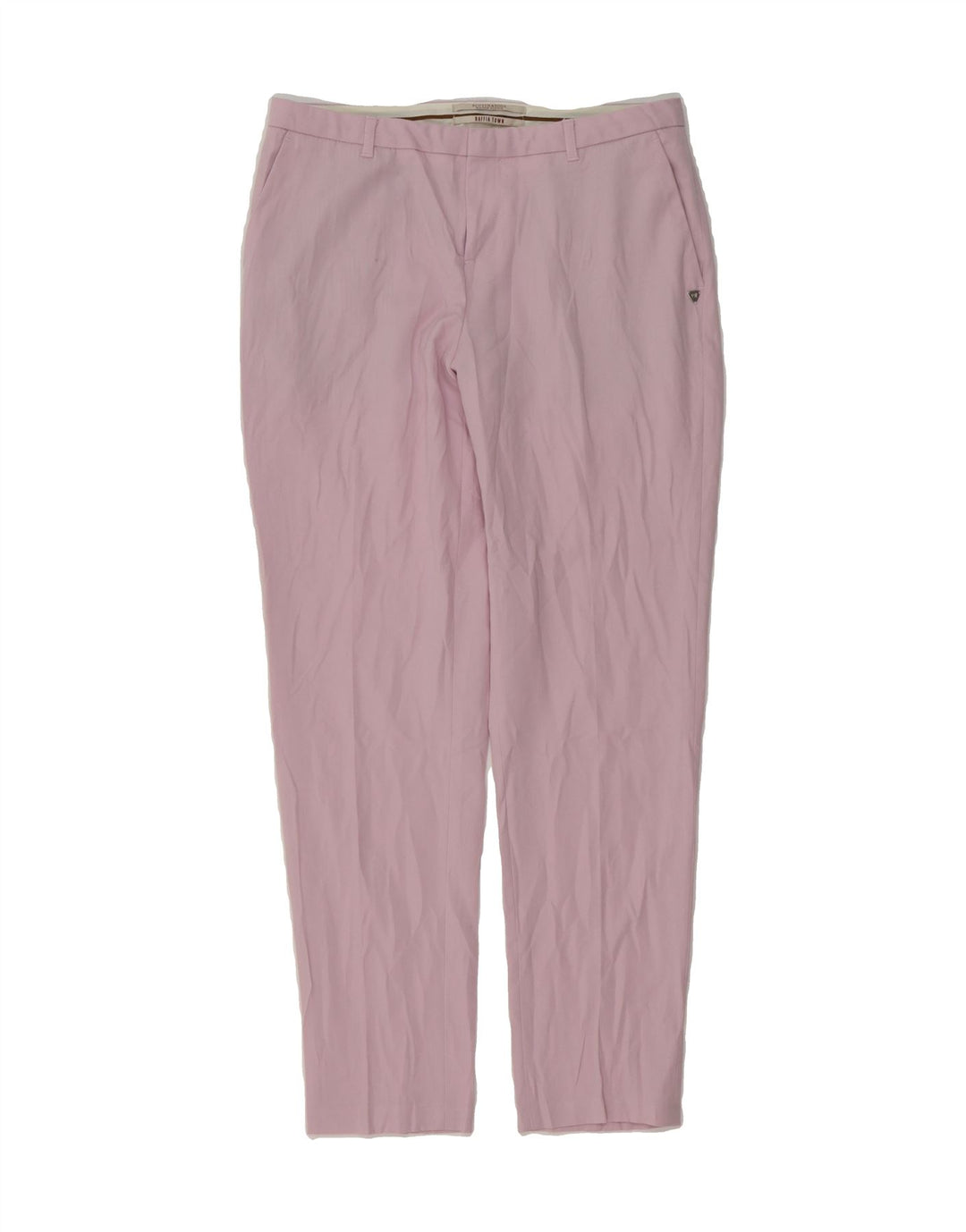 SCOTCH & SODA Womens Slim Chino Trousers Small W30 L28 Pink Polyester Vintage Scotch & Soda and Second-Hand Scotch & Soda from Messina Hembry 