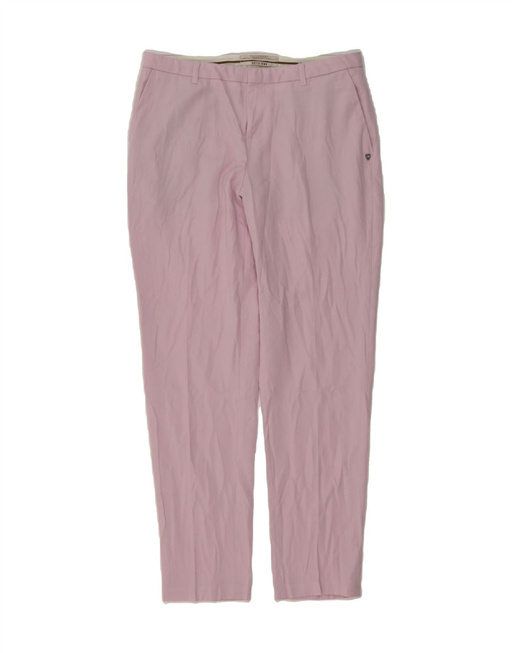SCOTCH & SODA Womens Slim Chino Trousers Small W30 L28 Pink Polyester Vintage Scotch & Soda and Second-Hand Scotch & Soda from Messina Hembry 
