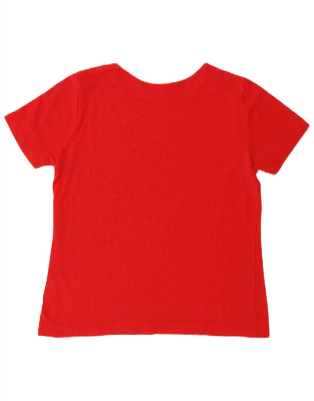 LACOSTE T-Shirt Femme Top Taille 44 Large Rouge