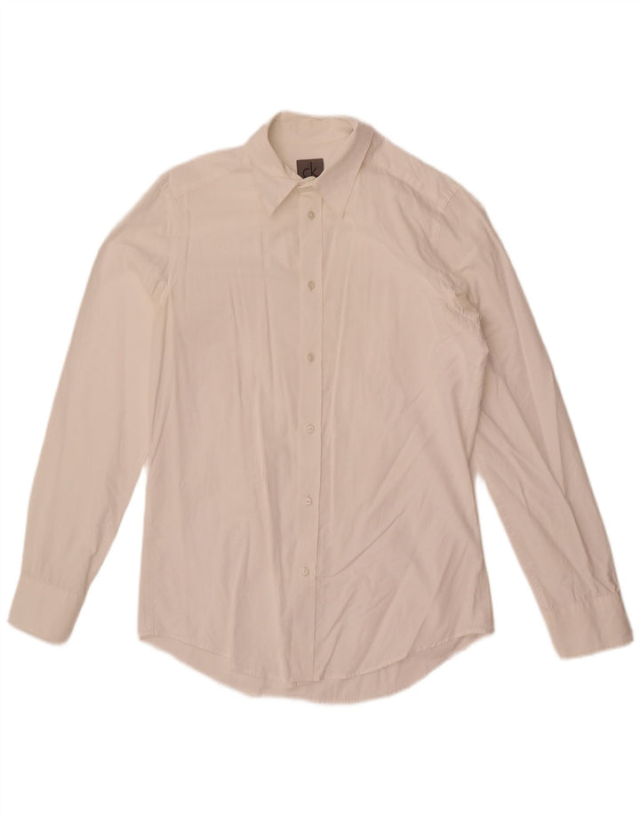 Calvin Klein Chemise Slim Fit Homme Blanc Petit