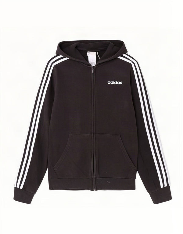 Adidas Mens Zip Hoodie Sweater XS Black Cotton