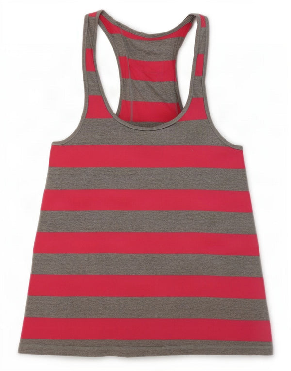 Jack Wills Débardeur graphique pour femme UK 8 petit coton rayé gris
