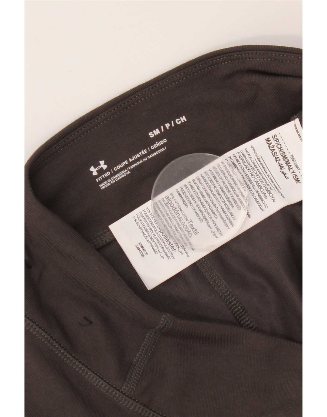 Under Armour Legging graphique pour femme UK 10 Small Gris Coton