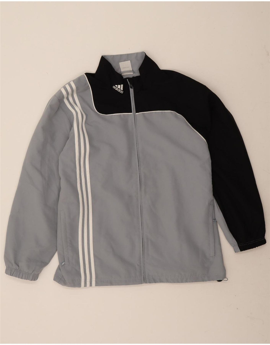 Adidas Veste de survêtement pour homme UK 48/50 XL Gris Colorblock Polyester