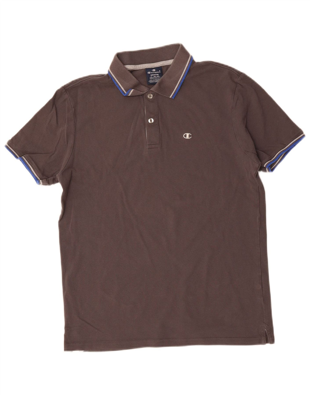 CHAMPION Polo Homme Gris Moyen Coton