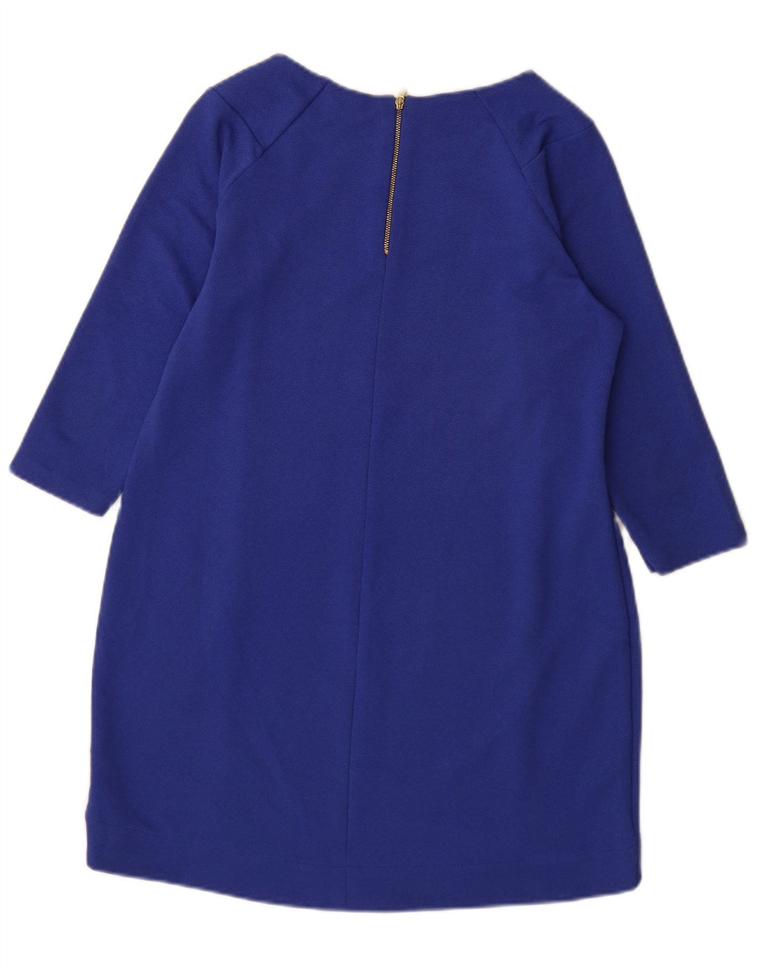 Marks & Spencer Robe droite à manches 3/4 pour femme Bleu moyen UK 12