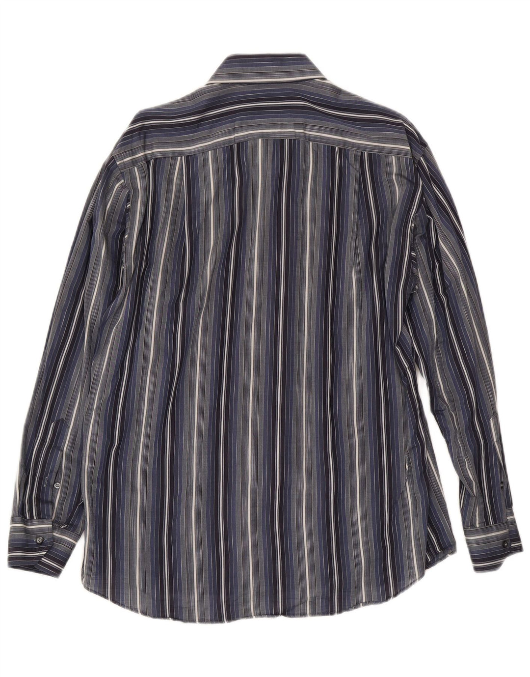 Roccobarocco Chemise Homme Taille 39 15 1/2 Rayé Bleu Marine Moyen