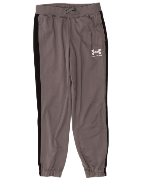 Under Armour Pantalon de Survêtement Garçon 9-10 Ans Gris Moyen