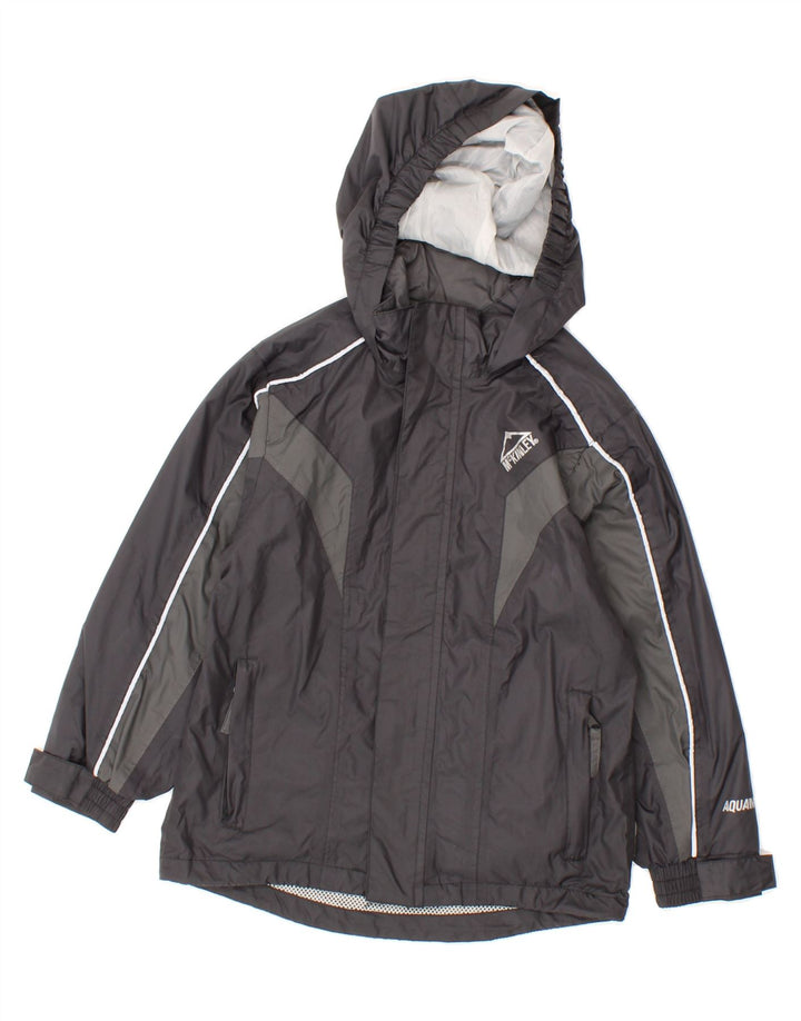 MCKINLEY Boys Hooded Rain Jacket 5-6 Years Black Colourblock Polyamide Vintage McKinley and Second-Hand McKinley from Messina Hembry 