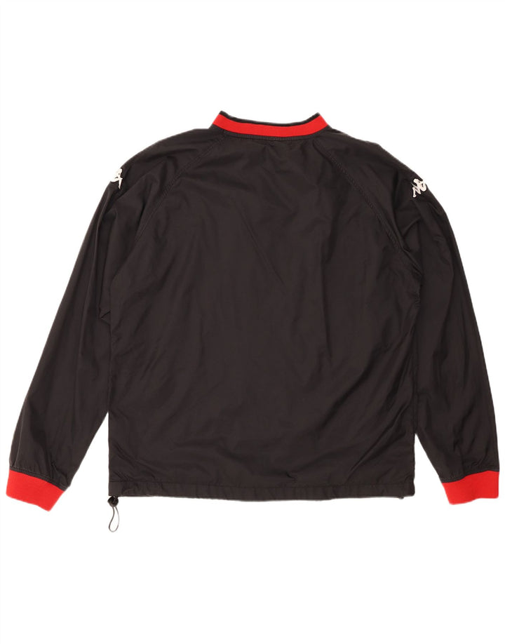 KAPPA Haut de Survêtement Pull Homme 2XL Noir Colorblock Polyester