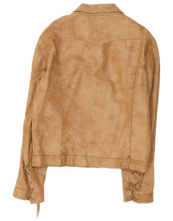 Imperial Veste en cuir pour femme UK 18 XL Beige