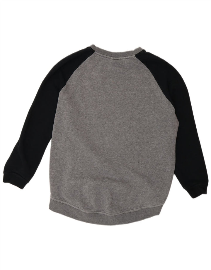 Nike Womens Air Graphic Sweatshirt Jumper UK 14 Gris Moyen Colorblock