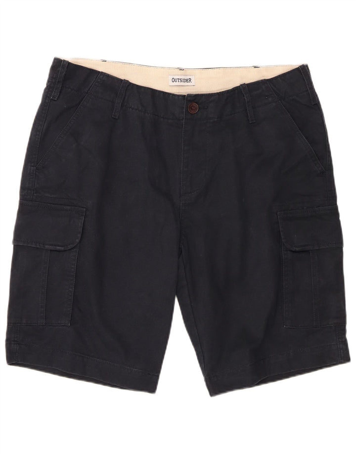 OUTSIDER Short Cargo Homme W34 Large Bleu Marine Coton