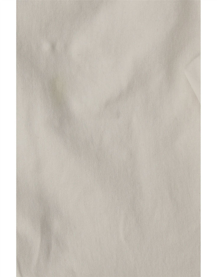 RALPH LAUREN Pantalon décontracté droit pour femme US 12 Large W32 L27 Blanc