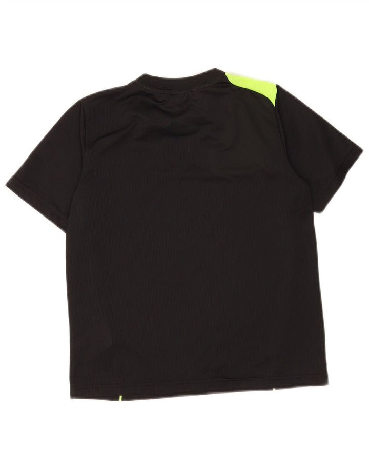 Adidas Garçons Graphic T-Shirt Top 9-10 ans Noir Colourblock Polyester