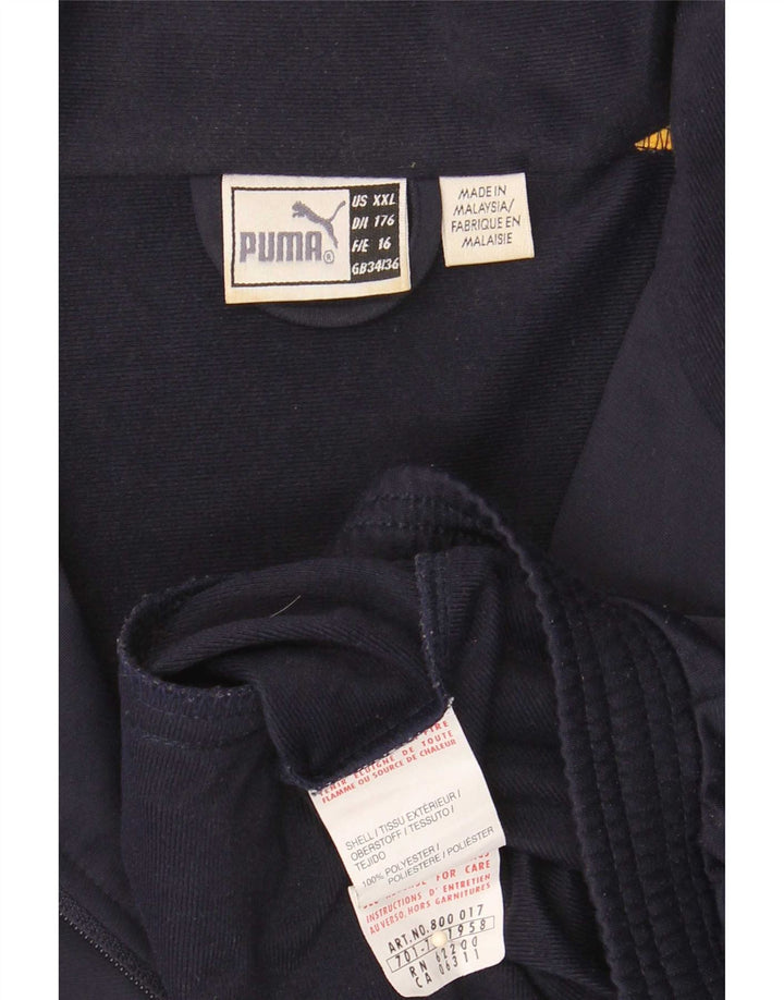 Puma Veste de Survêtement Garçon 15-16 ans Bleu Marine Colorblock Polyester