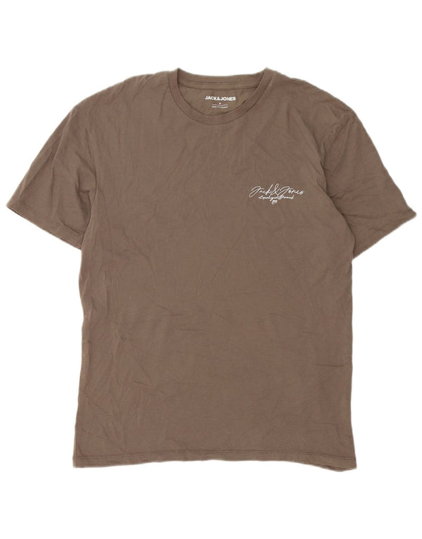 Jack & Jones T-Shirt Homme Marron Moyen Coton