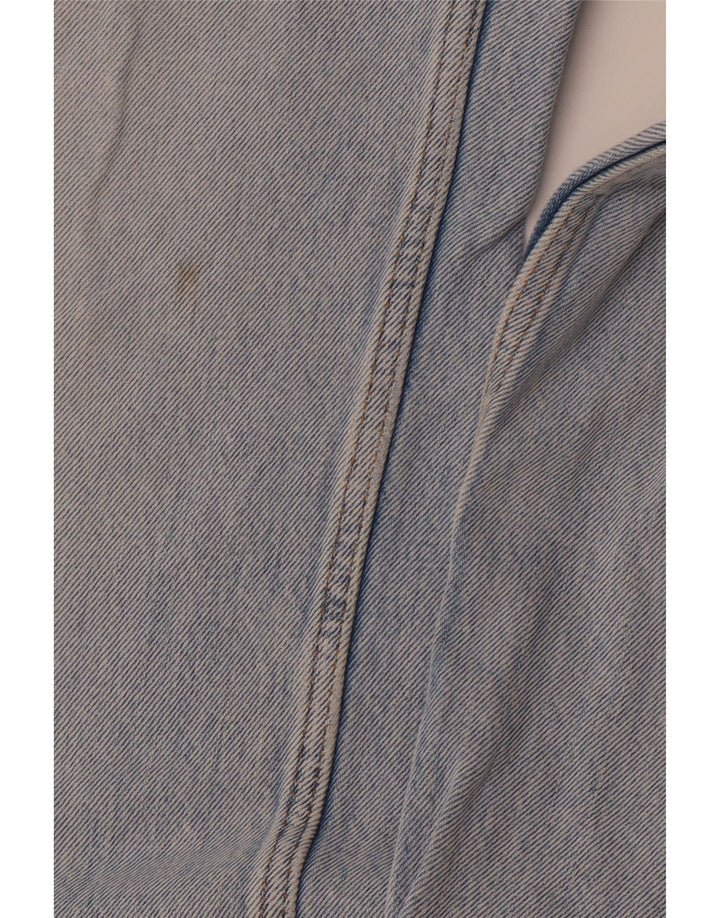 ZARA Jean droit vieilli pour homme EU 38 Small W30 L30 Bleu