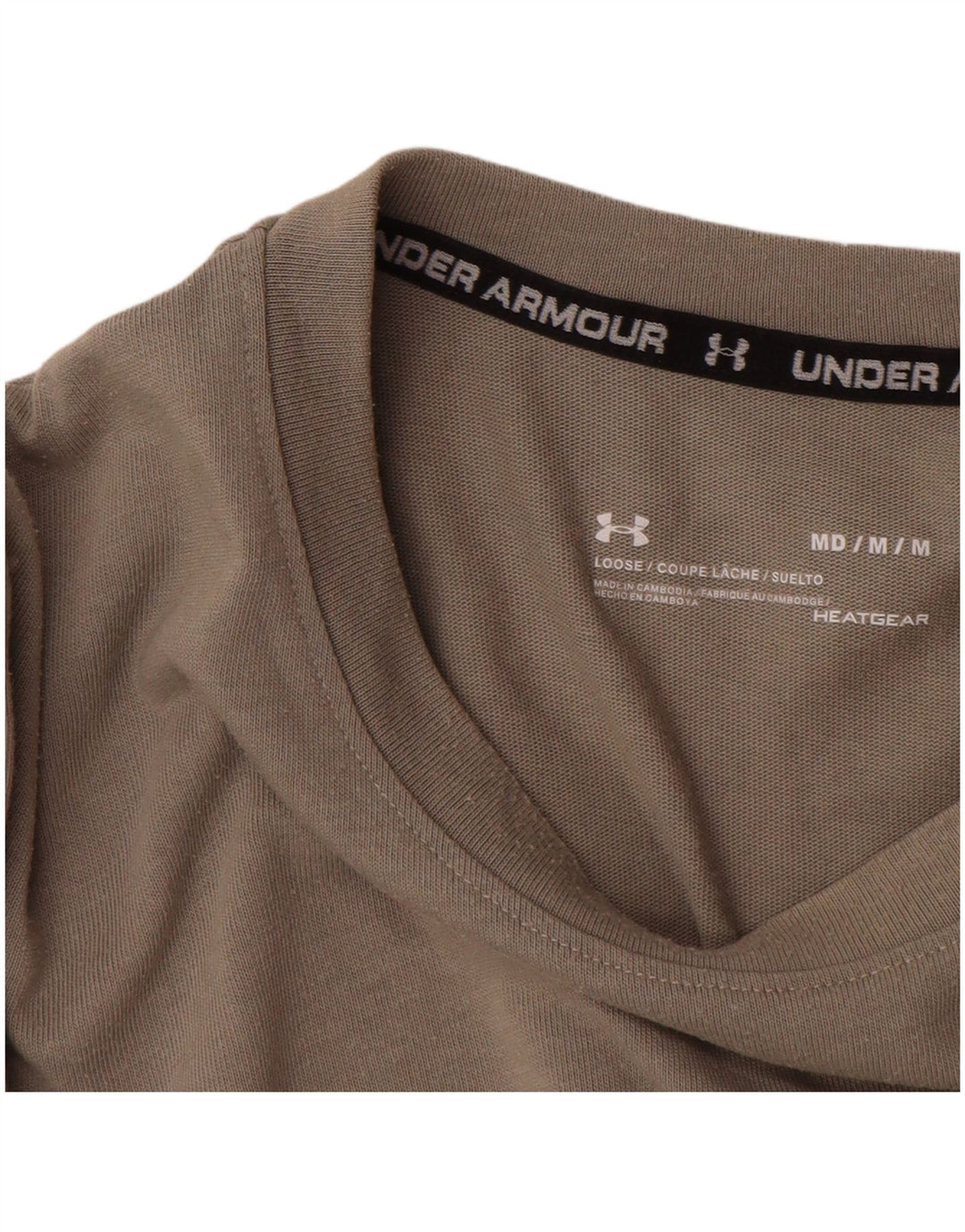 UNDER ARMOUR Tee-Shirt Heat Gear Graphic Homme Gris Moyen