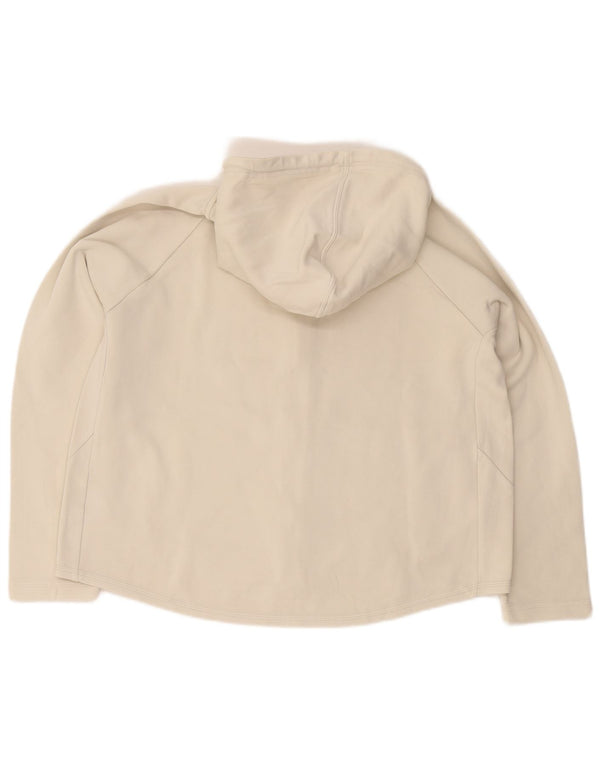 Puma Pull à capuche zippé pour femme UK 18 XL Blanc cassé Coton