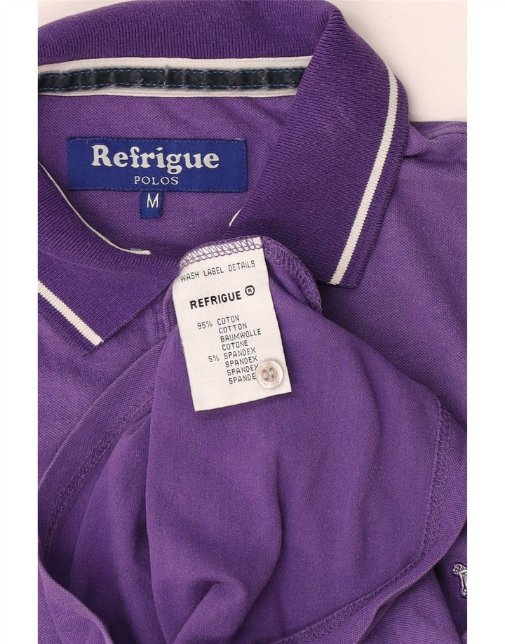 Refrigue Polo Homme Violet Moyen Coton