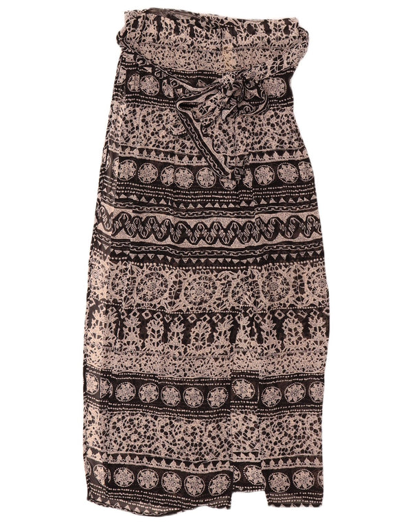 Max & Co. Jupe portefeuille taille haute pour femme UK 12 Medium W28 Noir Floral
