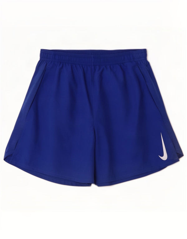 Short de sport Nike Dri Fit pour hommes, petit, bleu, polyester