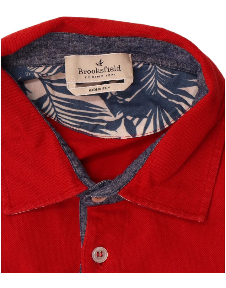 Brooksfield Polo Homme Grand Rouge