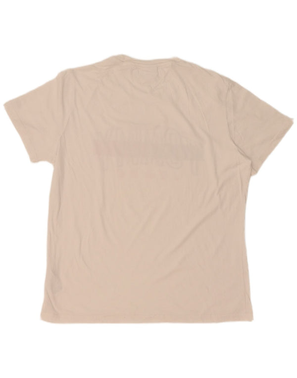 Tommy Hilfiger T-shirt graphique pour homme XL Blanc Coton