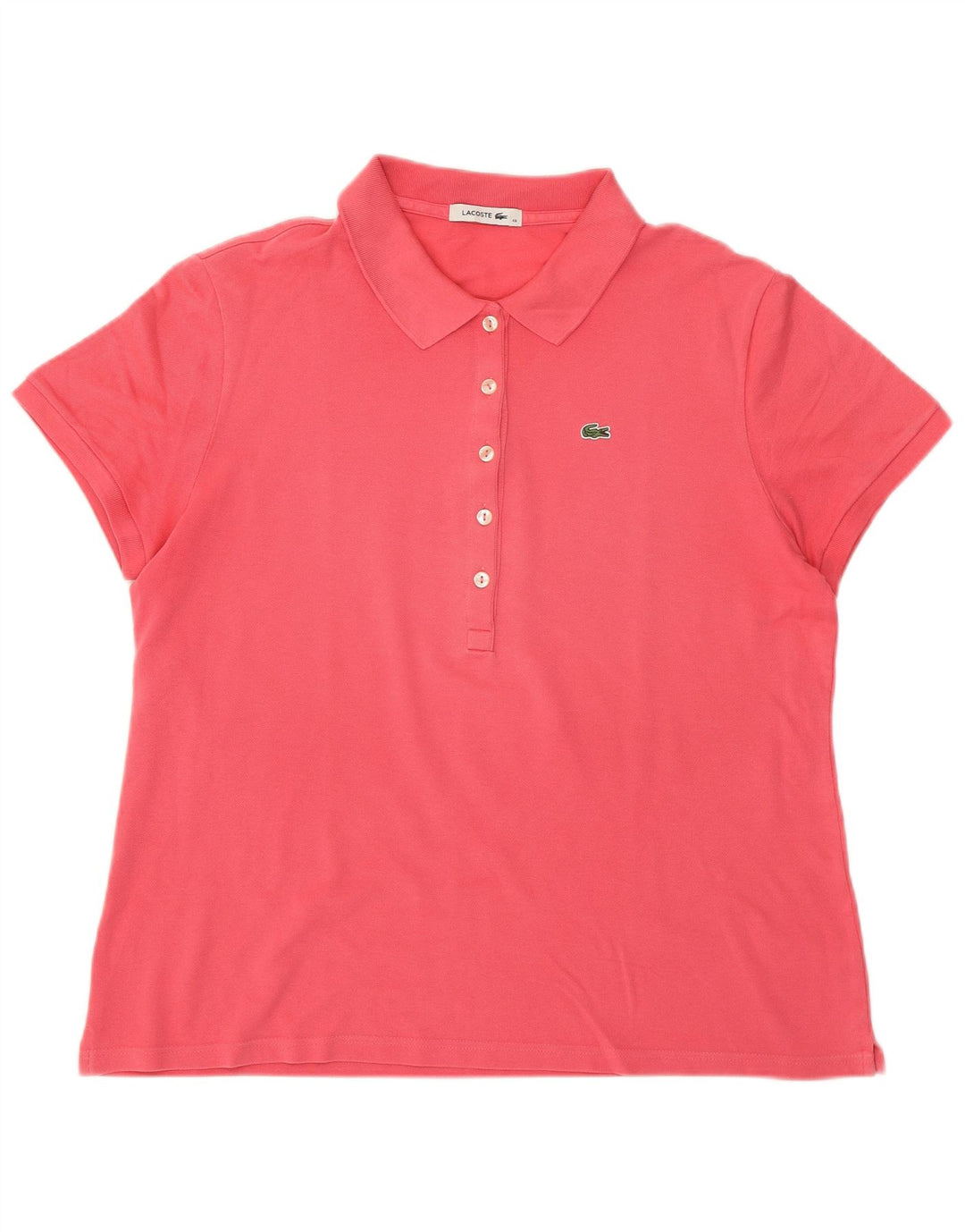 Lacoste Polo Femme Taille 48 XL Coton Rose
