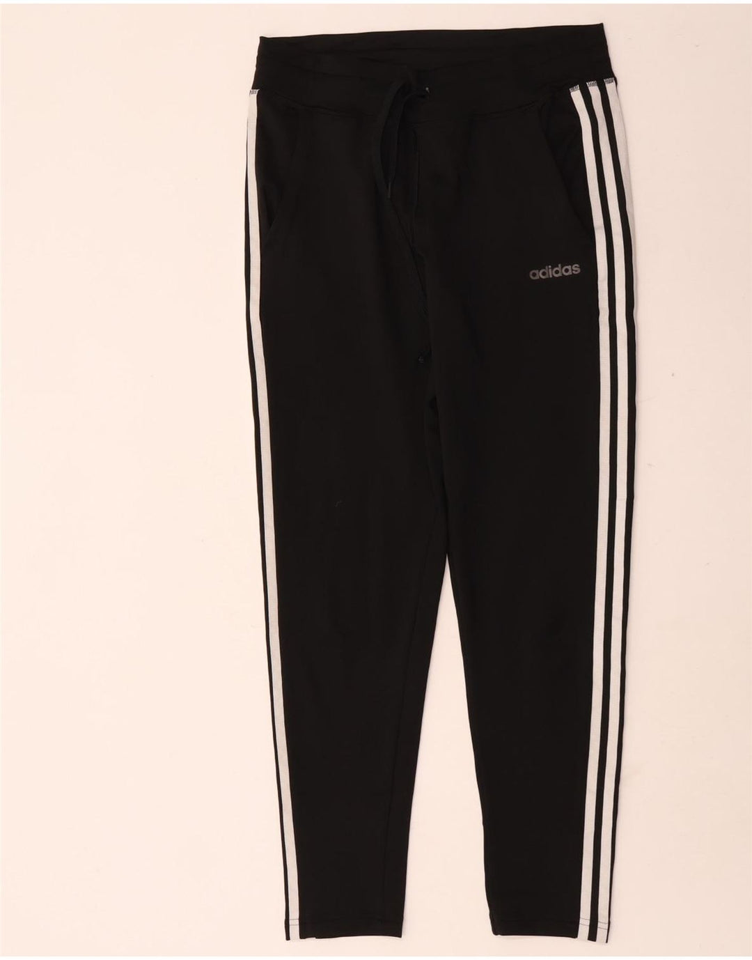Adidas Pantalon de survêtement pour femme UK 8/10 Small Noir Polyester