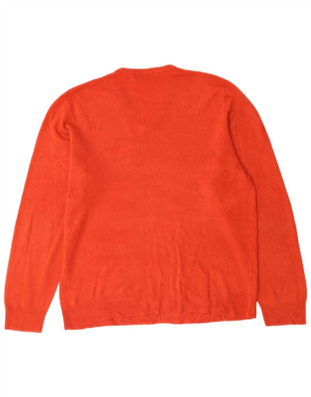 Marks & Spencer Pull à col en V Blue Harbour pour hommes, grand rouge, acrylique