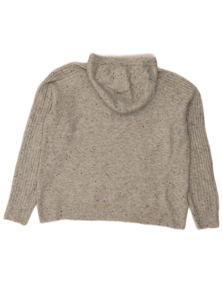 Marks & Spencer Pull à capuche pour femme UK 14 Gris moyen moucheté