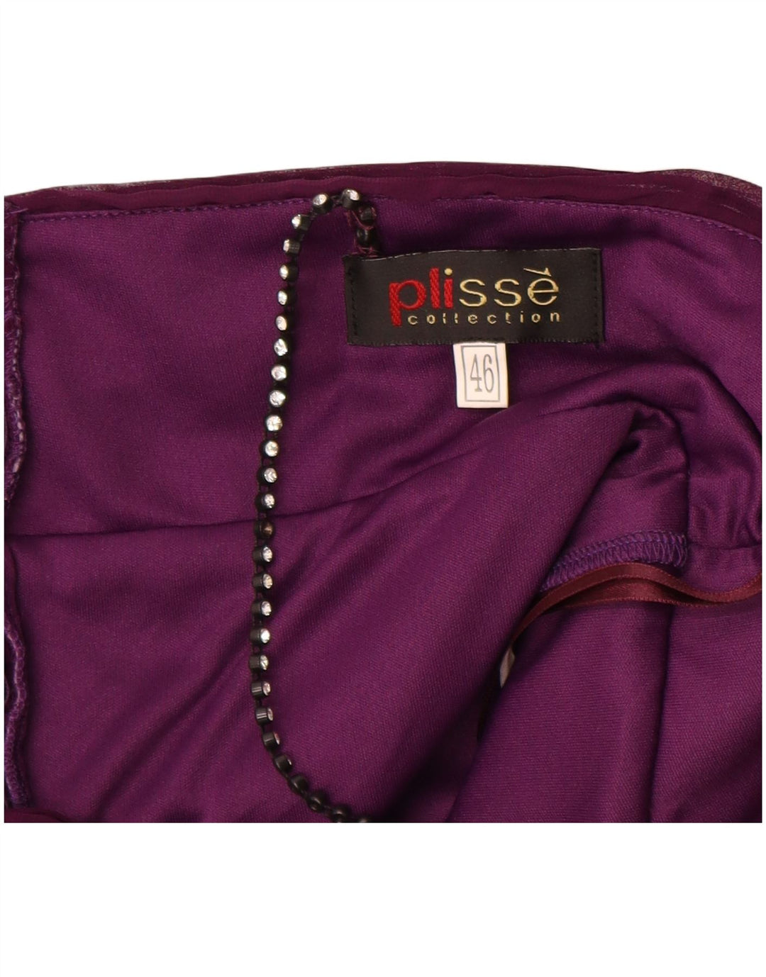 Robe Swing Sans Manches Femme Vintage IT 46 Grand Polyester Violet