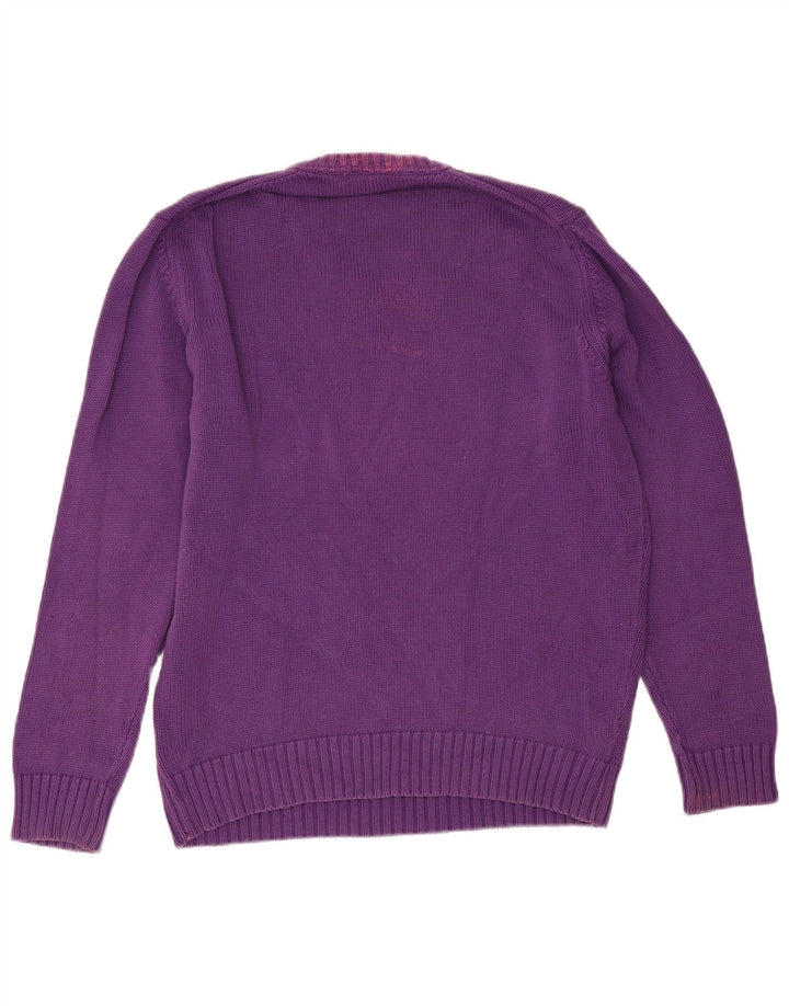 Zara Pull col V pour homme Violet Taille L