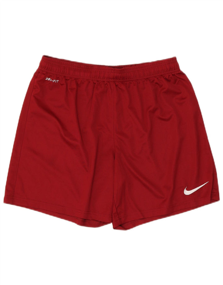 Nike Short de sport Dri Fit pour homme en polyester rouge moyen