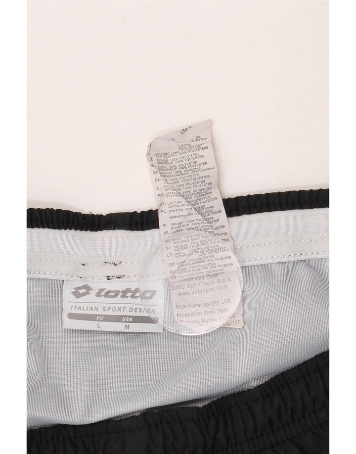 Lotto Short de Sport Homme Grand Noir Polyester