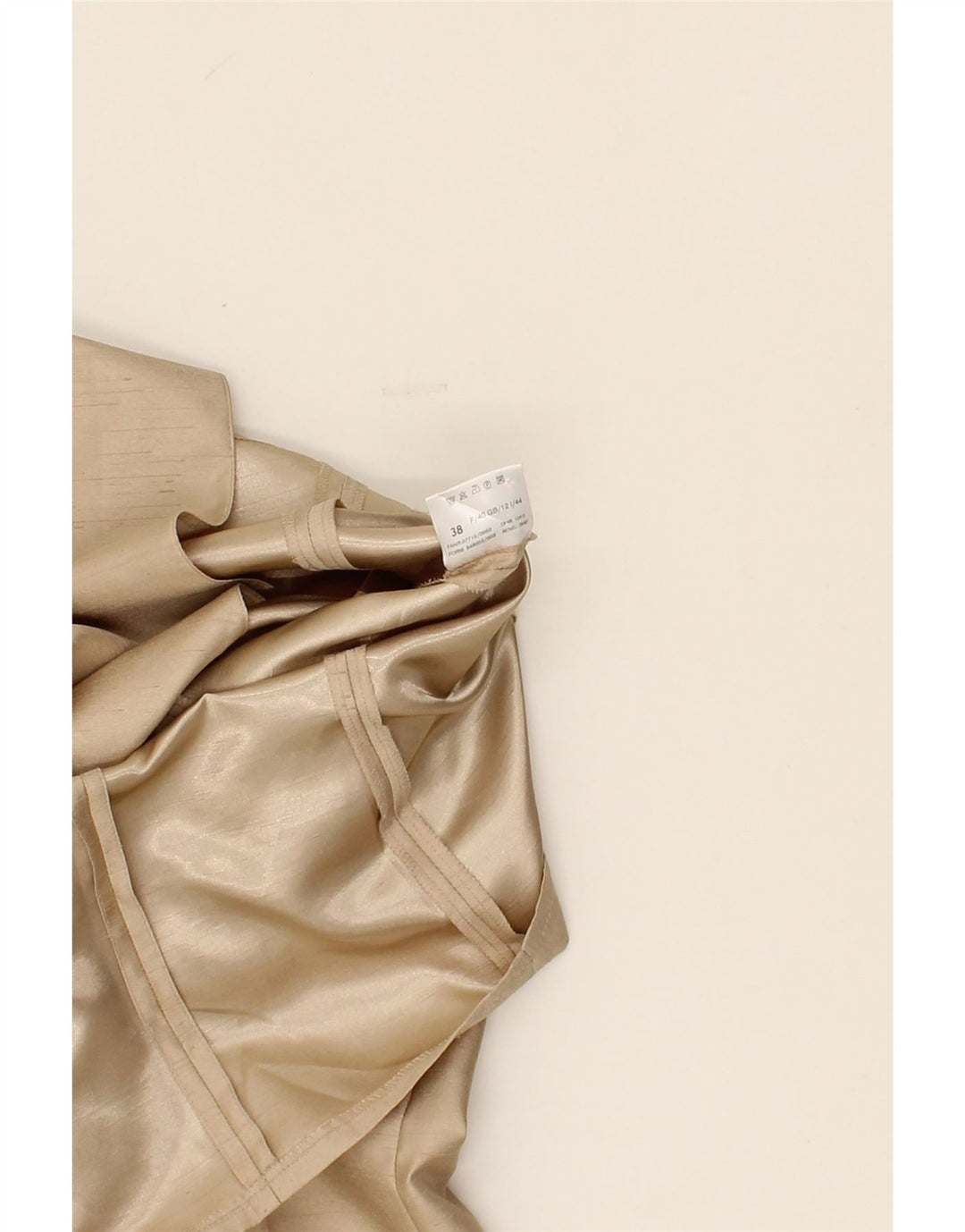 BASLER Womens 2 Button Blazer Jacket UK 12 Medium  Beige Polyester Vintage Basler and Second-Hand Basler from Messina Hembry 