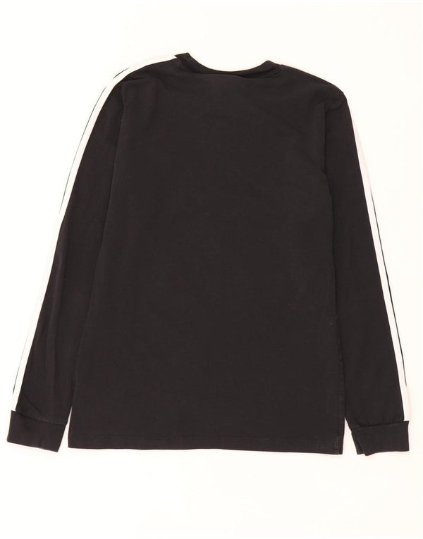Adidas Haut à manches longues pour femme UK 10 Petit coton noir