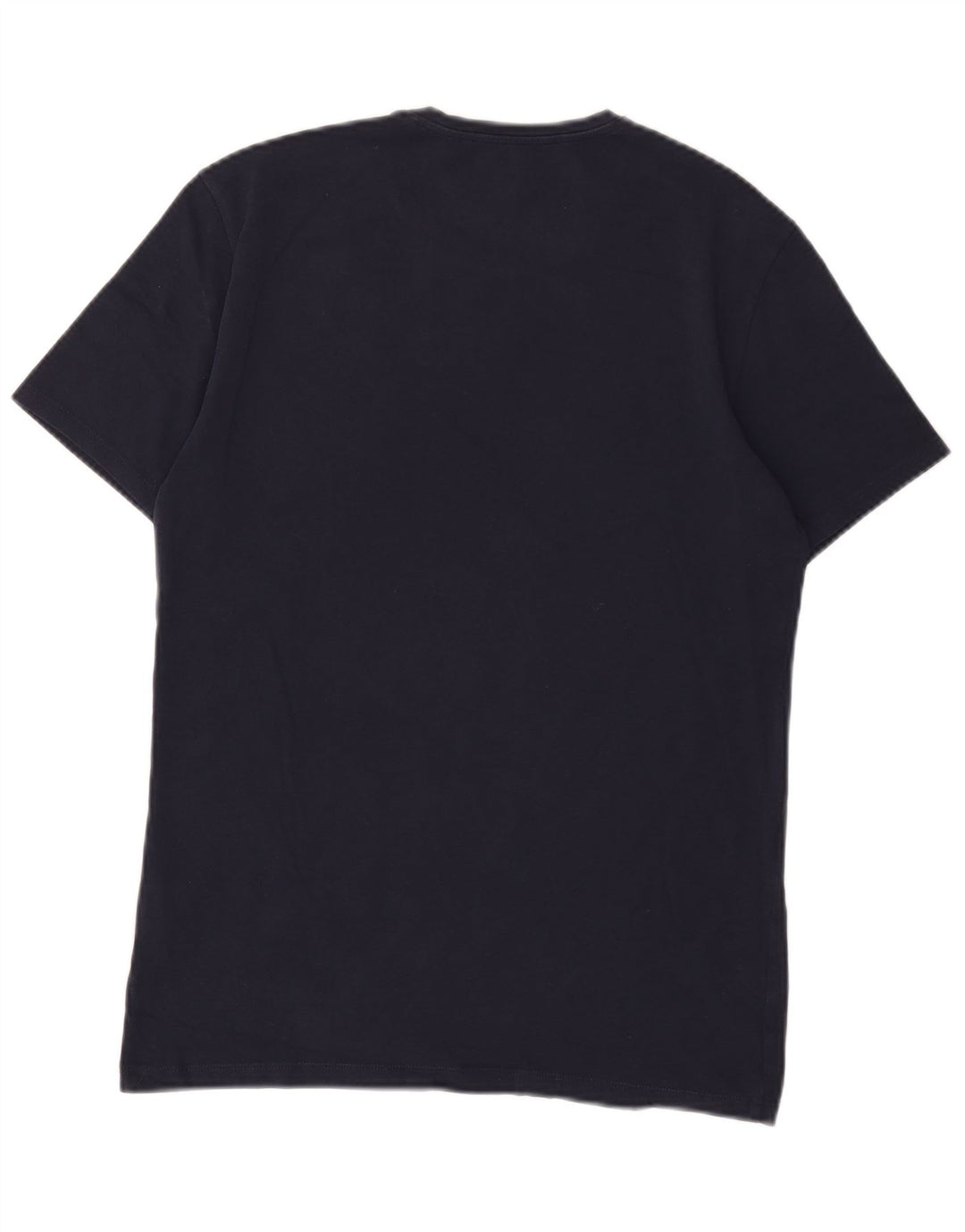 Guess T-Shirt Graphique Extra Slim Homme Bleu Marine Moyen Coton